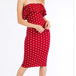Disney/ Polka Dot strapless dress